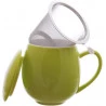 Comprar Taza porcelana verde, 0,35 l. con filtro y tapa